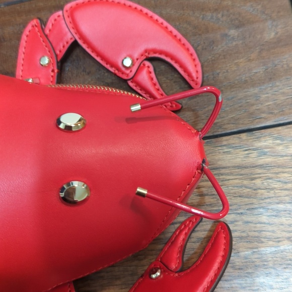 Kate Spade Novelty Red Lobster Bag Shore Thing Crossbody Bag - Picture 9 of 16
